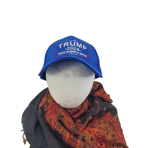 Trump 2024 Take America Back Royal Blue Adjustable Embroidered Cap Hat - Picture 1 of 10